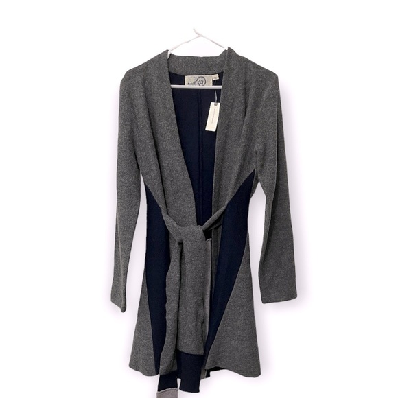 Anthropologie Rosie Neira Wool Cardigan | Grey Blue | Size S - Picture 3 of 12